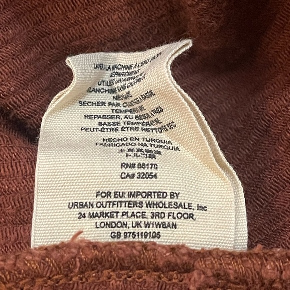 Free People ribbed chocolate brown overall jumpsuit women’s size 6 SOLD - Picture 10 of 10